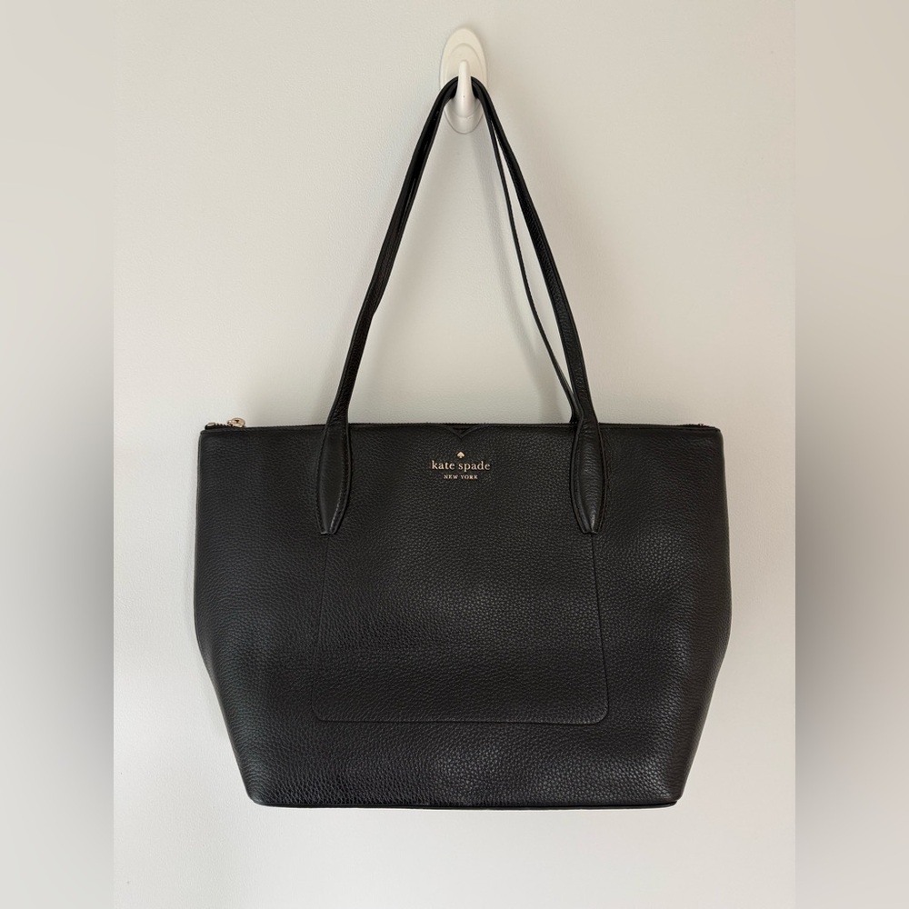 Kate Spade Black Pebbled Tote
